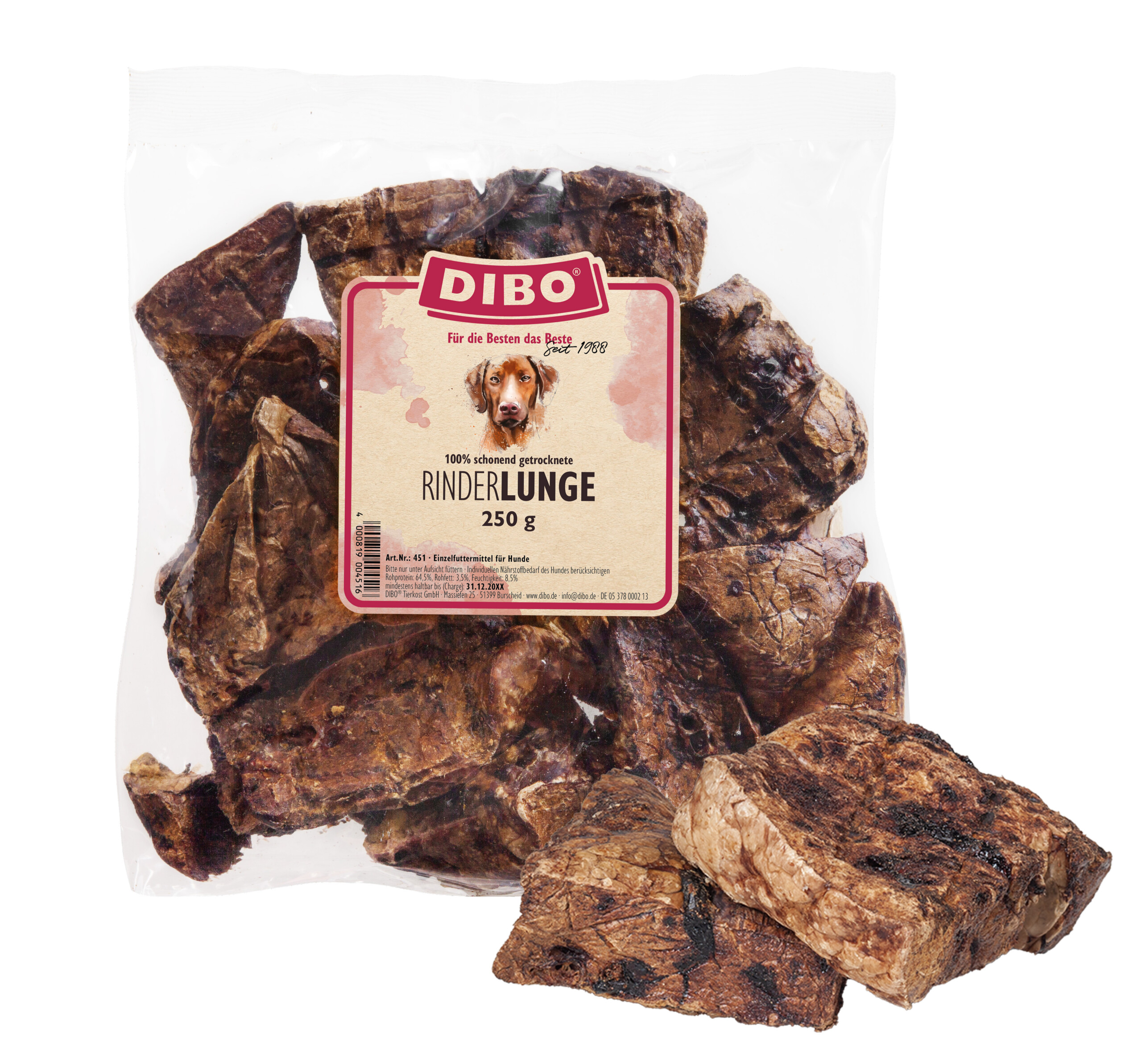 Tørrede Okselunger 250g