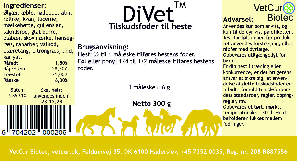 DiVet - 300g - hest - Billede 2