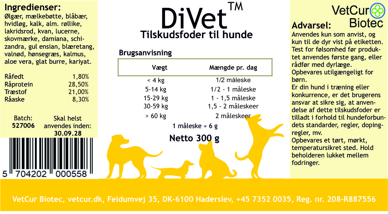 DiVet - 300g - hund - Billede 2
