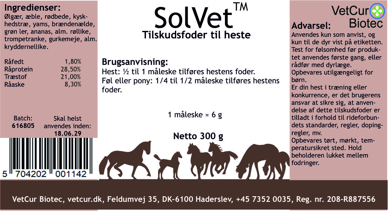 SolVet - 300g - hest - Billede 2