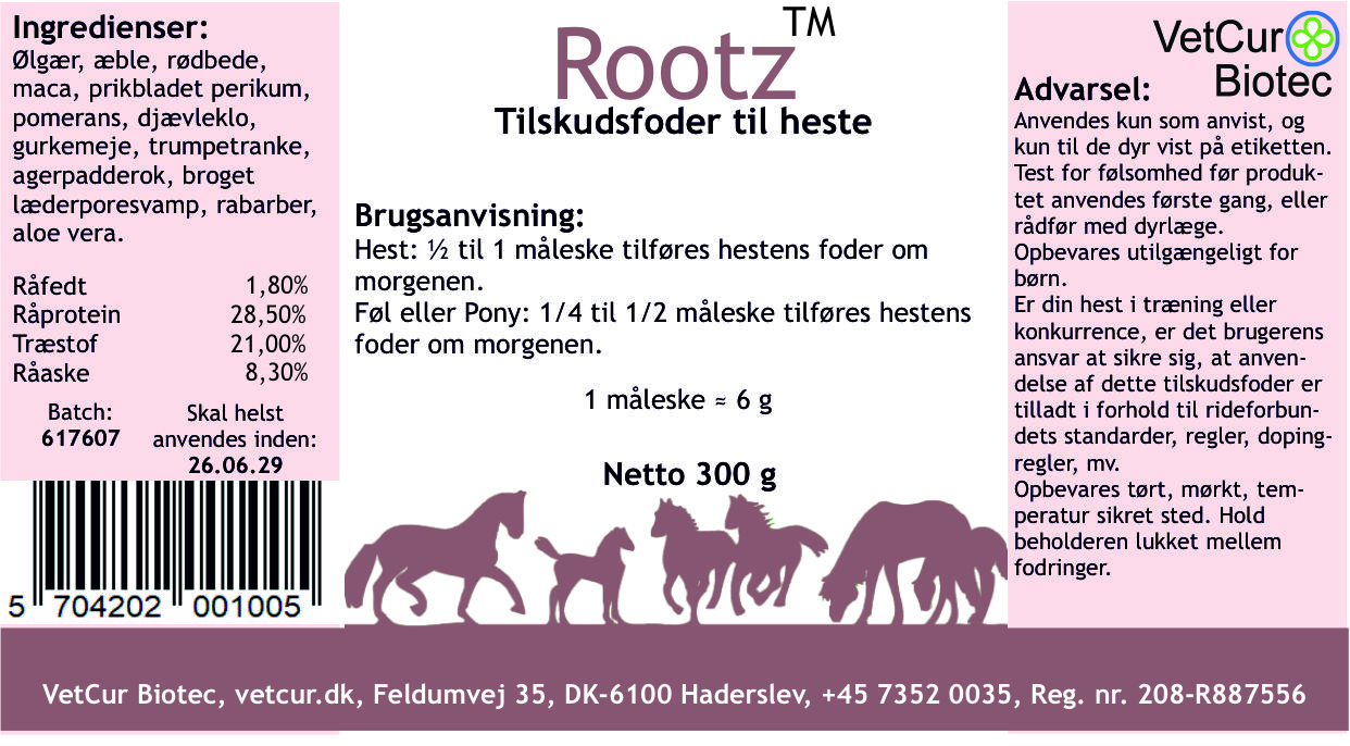 Rootz - 300g - hest - Billede 2