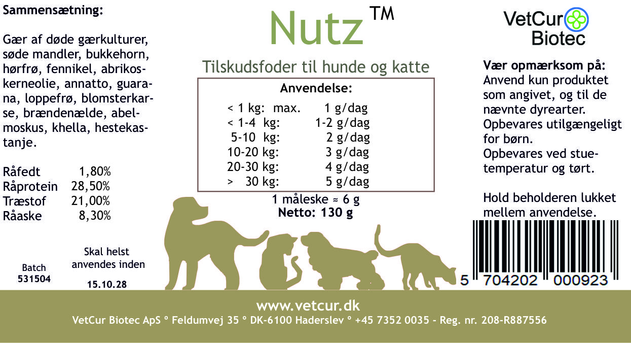 Nutz - 130g - hund og kat - Billede 2