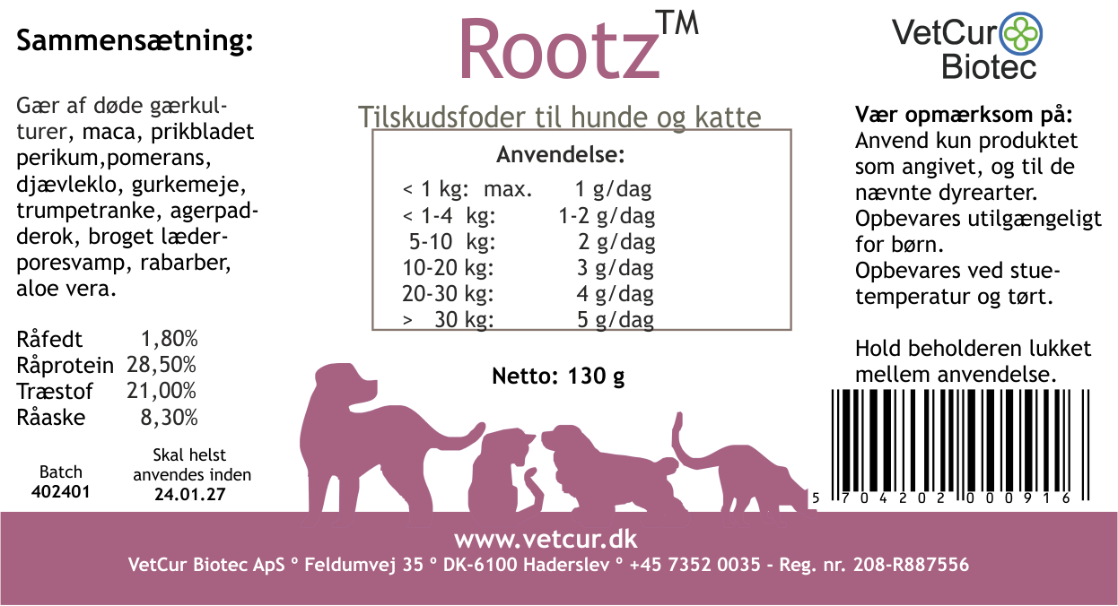 Rootz 130g - Hund og kat - Billede 2