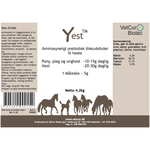 Yest, til hest 4,2 kg - Billede 2