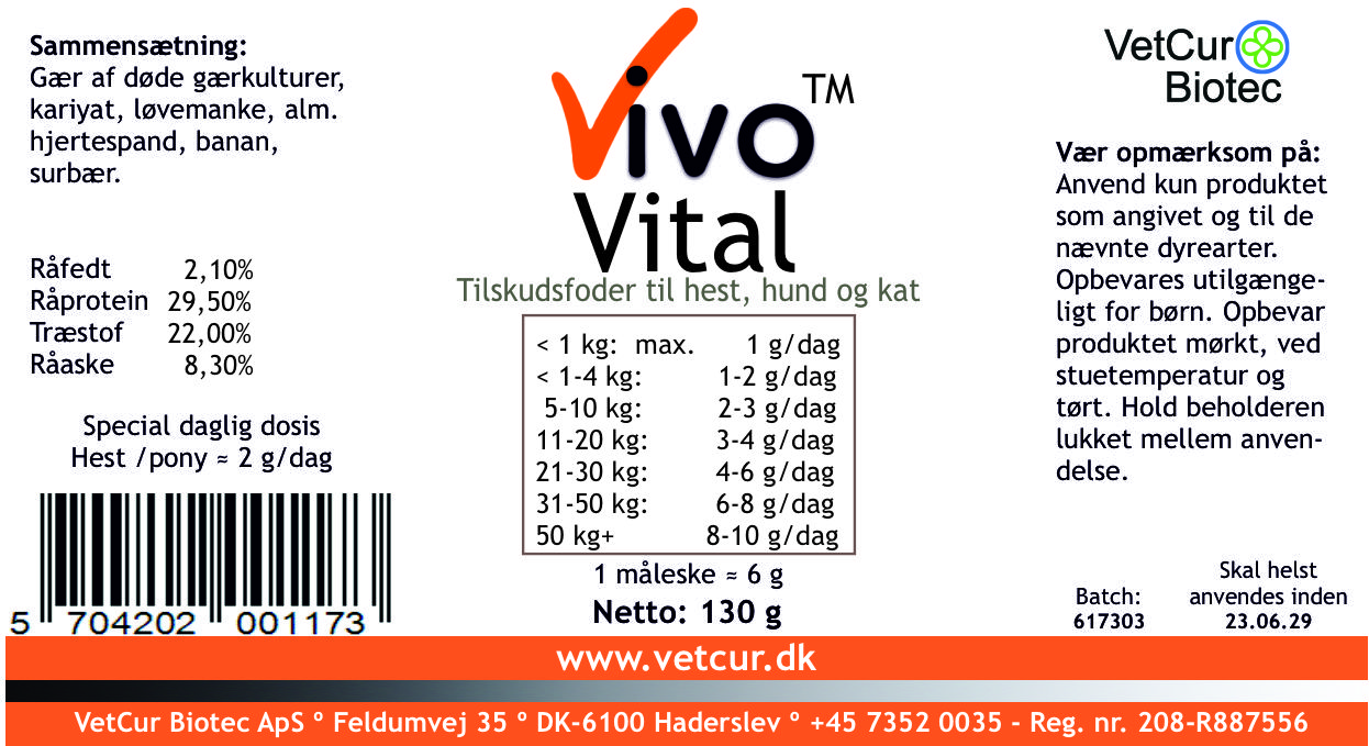 Vivo Vital - 130g - Billede 2